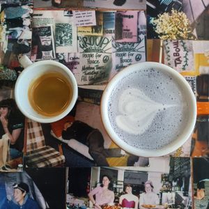 Lavender latte at Wholefoods in Clayton