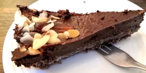 Chocolate-dates-tart at Cafe Panini in Schondorf