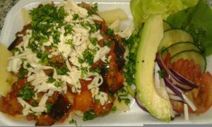 A Rich Mediterranean  Fusion of Flavour... Aubergine, Garlic, Peppers & Tomato in lashings of Virgin Olive Oil garnished with Fresh Parsley & Vegan Cheese 
Shavings on Penne Pasta with A Fresh Side Salad. at Vegan To Order in Windhoek