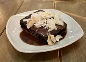 Chocolate cake #Veganuary at Divya's Kitchen in New York City