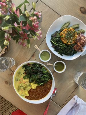 Cashew Curry and Carrot Risotto  at Divya's Kitchen in New York City