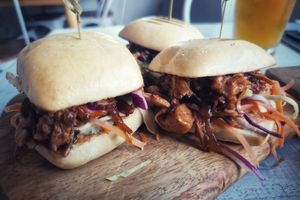 BBQ jackfruit slices at Abracadabra Cafe & Bar in Rotorua