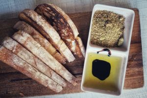 Dukkah with Ciabatta at Abracadabra Cafe & Bar in Rotorua