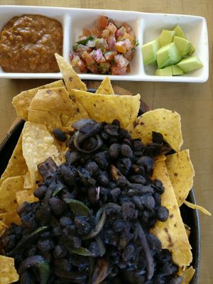 black bean vegan nachos at Abracadabra Cafe & Bar in Rotorua
