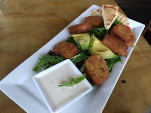 Falafel salad (vegan) at Abracadabra Cafe & Bar in Rotorua