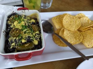 Mexican black bean melt (vegan) at Abracadabra Cafe & Bar in Rotorua