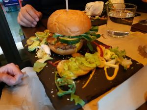 Main / Burger at Sanissimo - Principe Pio in Madrid