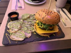 Red Dragon Burger  at Sanissimo - Principe Pio in Madrid