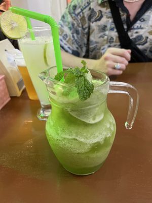 Mint lemon and lemon drink  at Papaya Indian Food in Koh Phi Phi