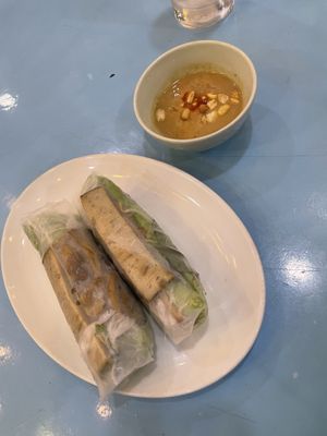 Spring Rolls (20k)  at Vegan Family Restaurant in Ho Chi Minh City