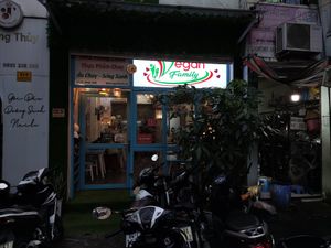 Simple meal at Vegan Family Restaurant in Ho Chi Minh City