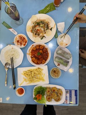 New Year’s Eve dinner   at Vegan Family Restaurant in Ho Chi Minh City