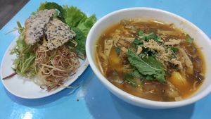 Mi Quang at Vegan Family Restaurant in Ho Chi Minh City
