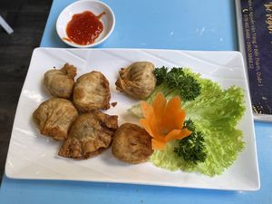 Vegan Family’s fried spring rolls, 55,000 VND  at Vegan Family Restaurant in Ho Chi Minh City