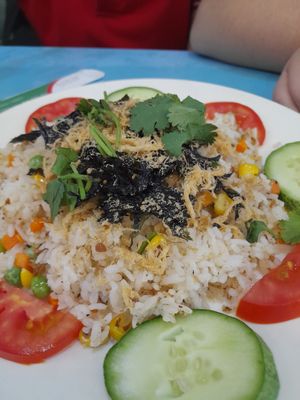 Fried rice yummy at Vegan Family Restaurant in Ho Chi Minh City
