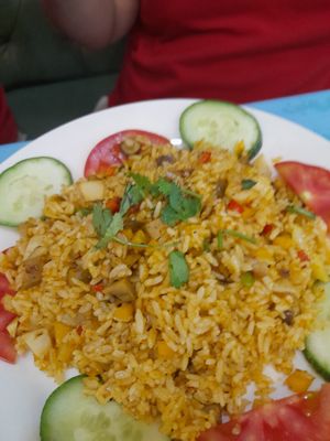 Fried rice yummy at Vegan Family Restaurant in Ho Chi Minh City