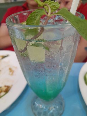 Some mint drink thing. Possibly the worst drink I've ever tasted. at Vegan Family Restaurant in Ho Chi Minh City