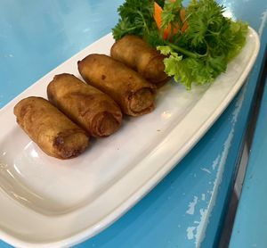 Spring rolls  at Vegan Family Restaurant in Ho Chi Minh City