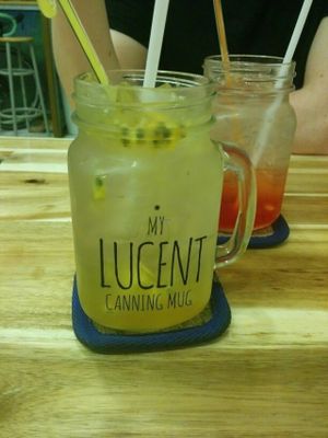 Passionfruit and Strawberry Soda at Vegan Family Restaurant in Ho Chi Minh City