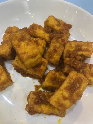 Satay tofu  at Vegan Family Restaurant in Ho Chi Minh City