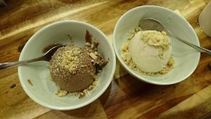 Nice vegan ice cream!!! You must try it! :-) at Vegan Family Restaurant in Ho Chi Minh City