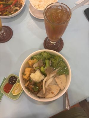 Noodle Soup is 55.000   at Vegan Family Restaurant in Ho Chi Minh City