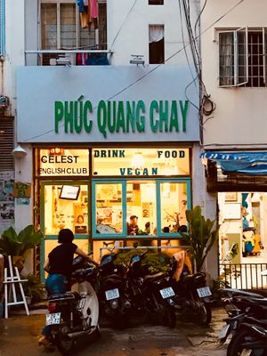 Entrance  at Vegan Family Restaurant in Ho Chi Minh City