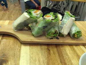 Fresh rolls at Vegan Family Restaurant in Ho Chi Minh City