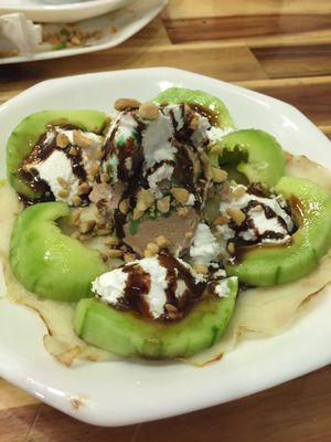 Ice cream cake at Vegan Family Restaurant in Ho Chi Minh City