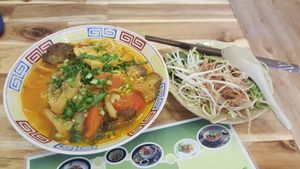 Bun rieu at Vegan Family Restaurant in Ho Chi Minh City