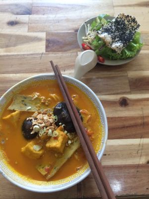 Mi quang ❤️ at Vegan Family Restaurant in Ho Chi Minh City