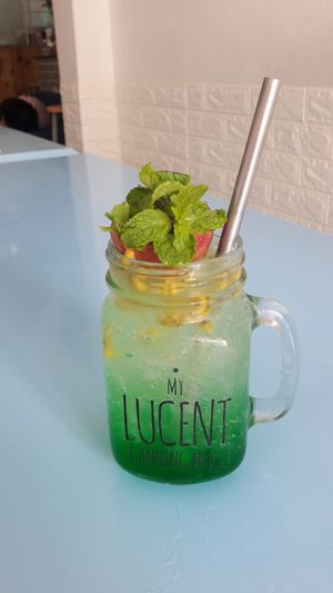 Soda for this weather at Vegan Family Restaurant in Ho Chi Minh City