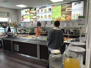 Buffet at Veganio in Prague