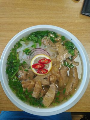 pho at Veganio in Prague