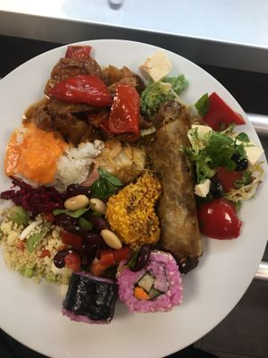All-vegan Buffet at Veganio in Prague