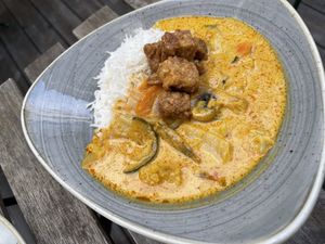 Curry was amazing and creamy  at Nordvegan in Oslo