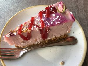 Cheesecake  at Nordvegan in Oslo