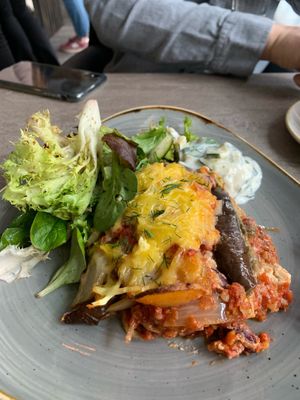 Lasagna at Nordvegan in Oslo