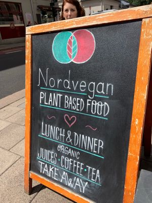 Sign at Nordvegan in Oslo