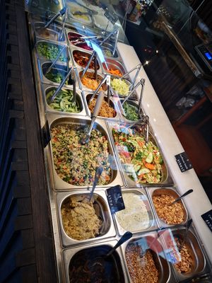 Salad bar at Nordvegan in Oslo