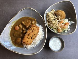 Curry with rice💚   at Nordvegan in Oslo