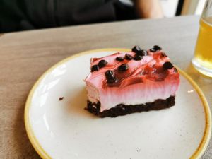 Vegan Cheese Cake at Nordvegan in Oslo