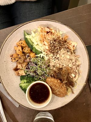 Buddha bowl  at Nordvegan in Oslo