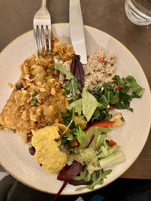 Enchilada (it was the last one at that moment and looked "not so beautiful", so they offered a 50% discount)  at Nordvegan in Oslo