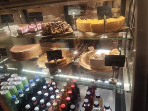 Dessert selection at Nordvegan in Oslo