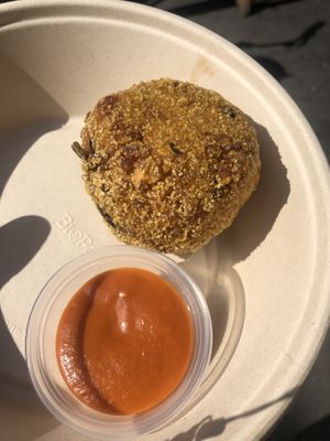 arancini  at Nordvegan in Oslo