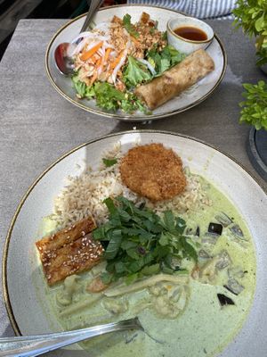 Green curry  at Nordvegan in Oslo