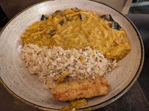 Red curry at Nordvegan in Oslo