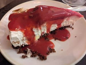 Cheesecake at Nordvegan in Oslo