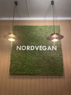 I was so hungry that I forgot to take a photo of the lasagne, so you get this instead 😅  at Nordvegan in Oslo
